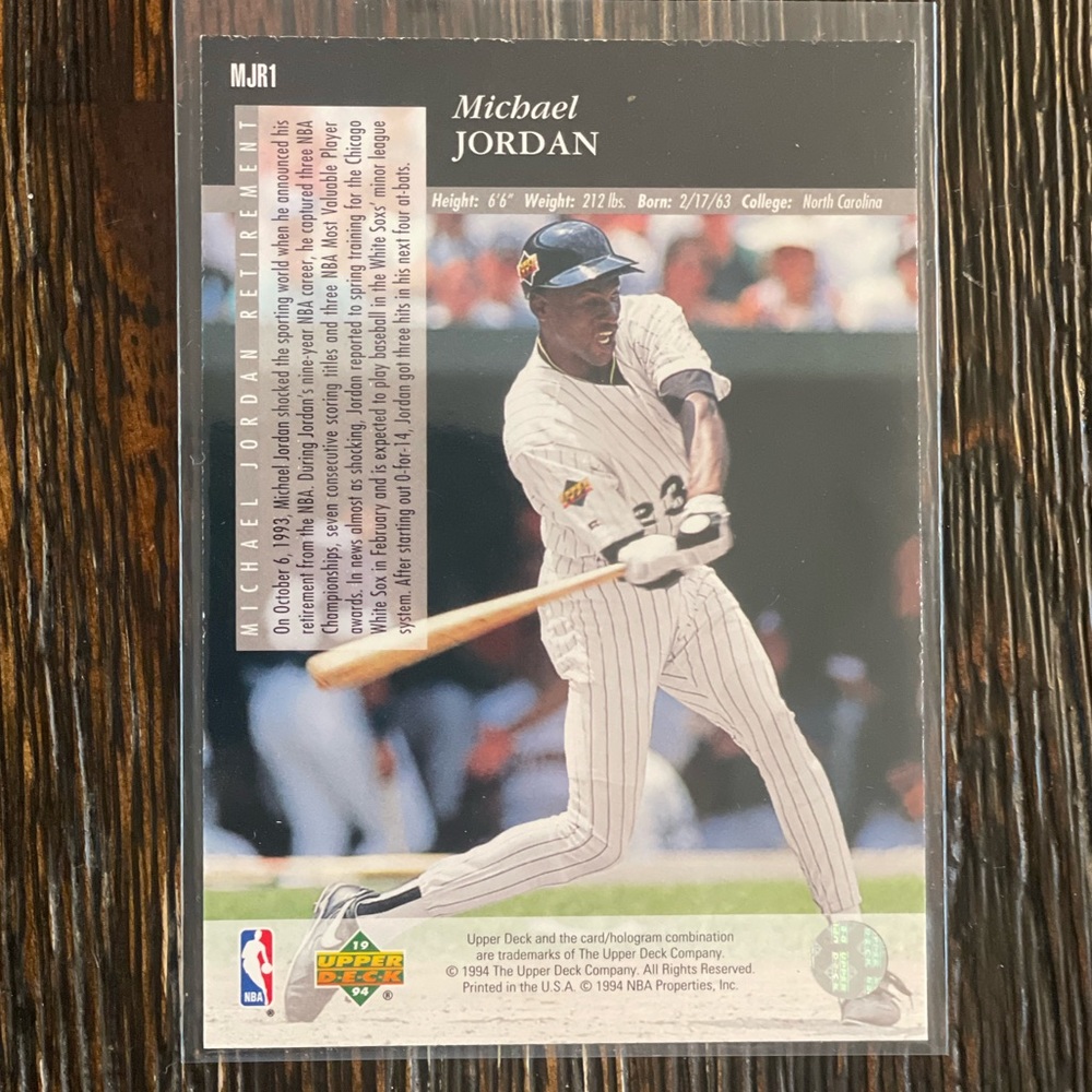 Michael Jordan card - Picture 2 of 2